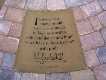 A message from Her Majesty